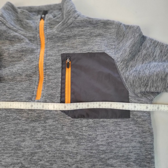 Champion Boys Youth XL 16-18 Gray Fleece 1/4 Zip Pullover Pocket Athletic - Picture 6 of 7